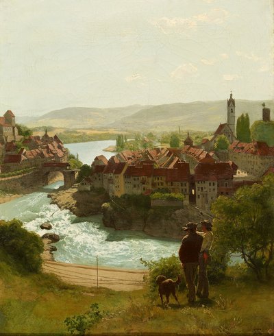 Ren w pobliżu Laufenburga autorstwa Hans Thoma