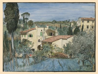 Willa na obrzeżach Florencji autorstwa Hans Thoma
