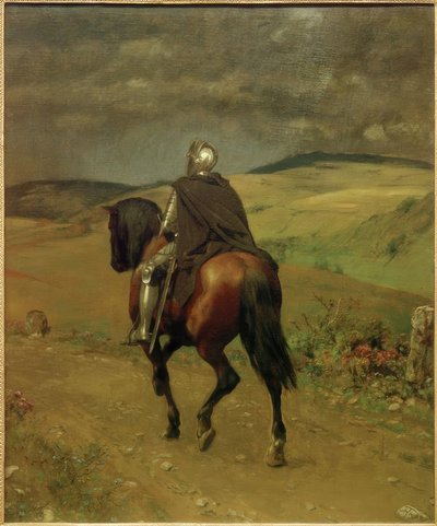 Samotna jazda autorstwa Hans Thoma