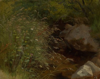 Trawy nad brzegiem strumienia autorstwa Hans Thoma