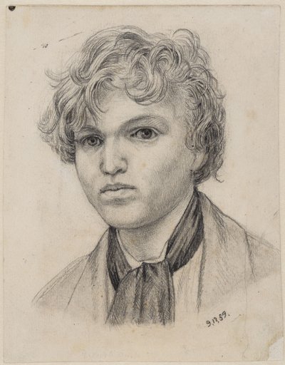 Autoportret z młodości autorstwa Hans Thoma