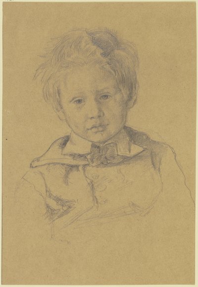 Portret dziecięcy syna Victora Müllera autorstwa Hans Thoma