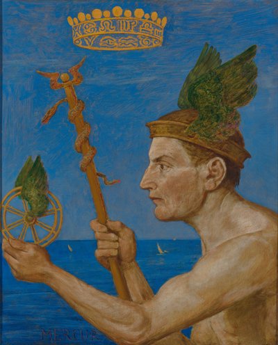 Merkury autorstwa Hans Thoma