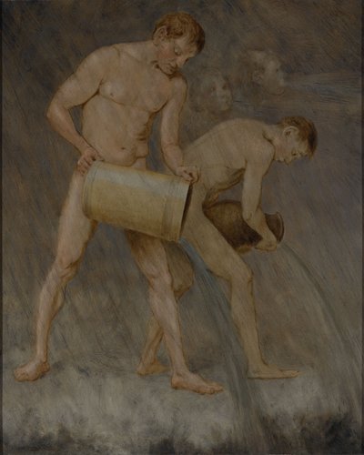 Listopad (bogowie deszczu) autorstwa Hans Thoma