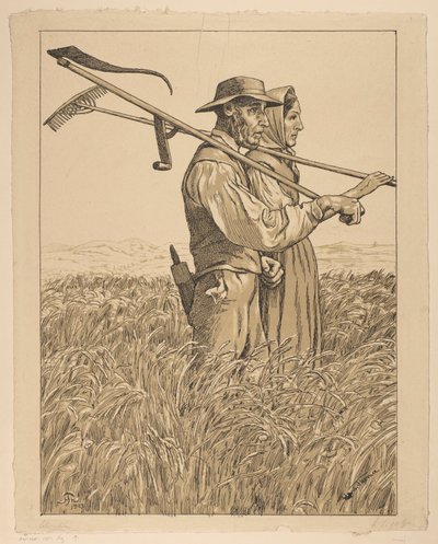 Para kosiarzy autorstwa Hans Thoma