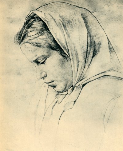 Siostra artystki Agathe, 1866, 1943. autorstwa Hans Thoma