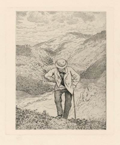 Wędrowcy w górach autorstwa Hans Thoma
