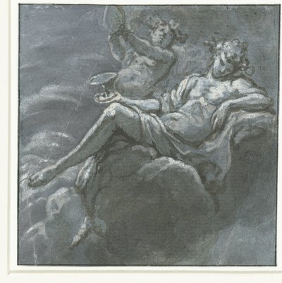 Bachus z miską do picia i Sileen autorstwa Hans Ulrich Franck