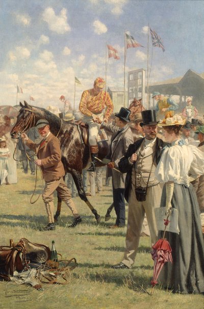 Zwycięzca (olej na panelu) autorstwa Hans W. Schmidt