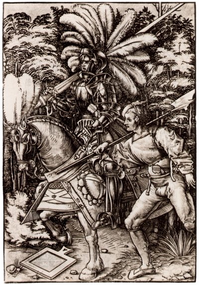 Rycerz i Halberdier autorstwa Hans Wechtlin