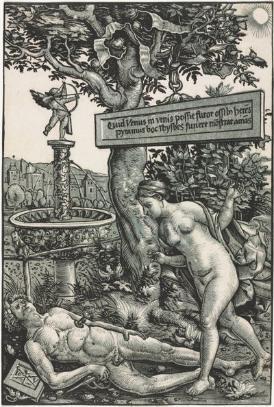Pyramus i Thisbe autorstwa Hans Wechtlin