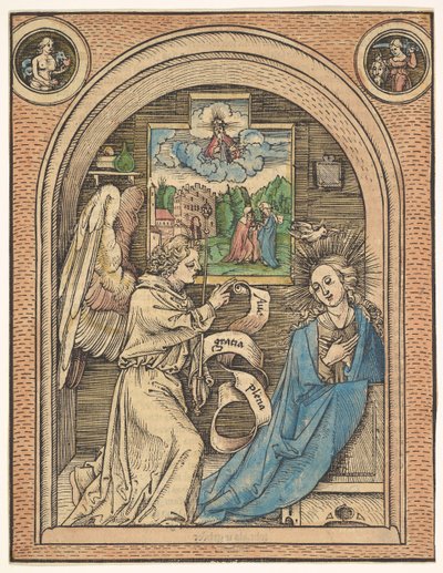 Zwiastowanie, koniec XV-początek XVI wieku. autorstwa Hans Wechtlin the Elder