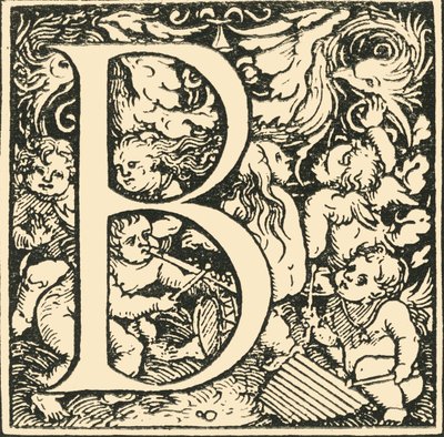 B - Alfabet Hansa Weiditza, c1520-1521, 1908. autorstwa Hans Weiditz