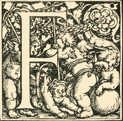 F - Alfabet Hansa Weiditza, c1520-1521, 1908. autorstwa Hans Weiditz