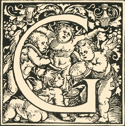 G - Alfabet Hansa Weiditza, c1520-1521, 1908. autorstwa Hans Weiditz