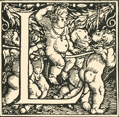 L - Alfabet Hansa Weiditza, c1520-1521, 1908. autorstwa Hans Weiditz