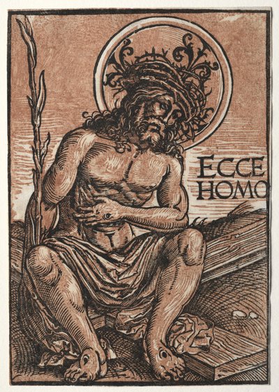 Mąż bolesny siedzący na krzyżu, ok. 1930 r. 1522. autorstwa Hans Weiditz