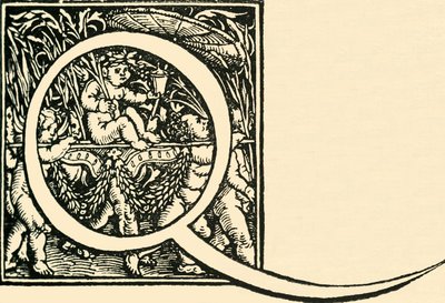 Q - Alfabet Hansa Weiditza, c1520-1521, 1908. autorstwa Hans Weiditz