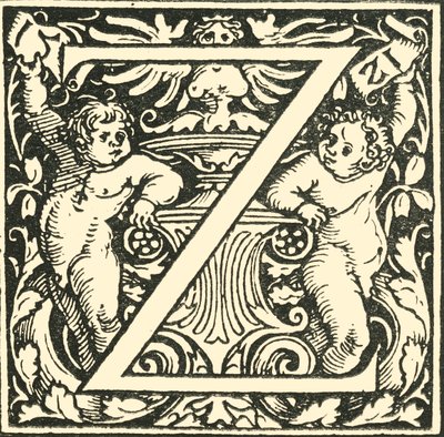 Z - Alfabet Hansa Weiditza, c1520-1521, 1908. autorstwa Hans Weiditz