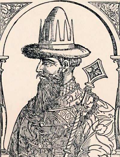 Car Iwan Groźny, 1590, 1903 autorstwa Hans Wengel