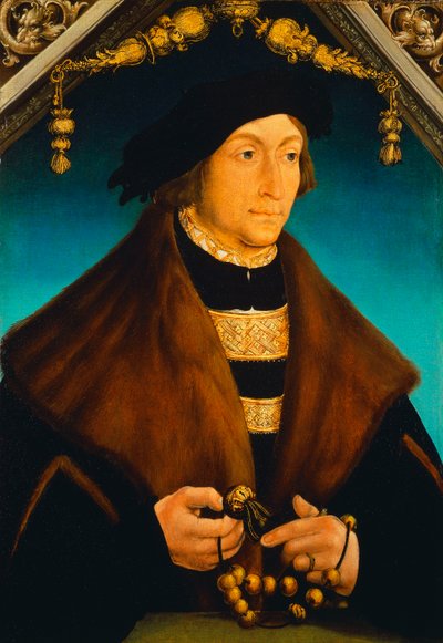 Portret hrabiego palatyna Jerzego z Wittelsbach, biskupa Speyer, autorstwa Hans Wertinger