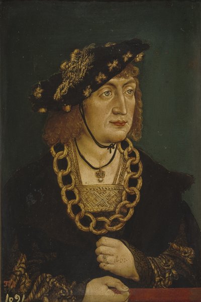 Portret Fryderyka III 1415-1493, cesarza rzymskiego, koniec XV w. autorstwa Hans Wertinger von