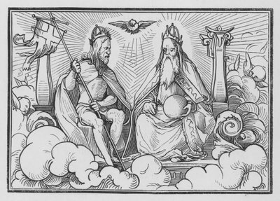 Przepowiednia Królestwa Chrystusowego, Psalm CX, 1 autorstwa Hans after Holbein the Younger