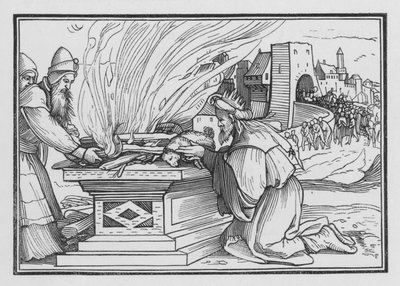 Achaz panuje bardzo niegodziwie, 2 królowie XVI, 12 autorstwa Hans after Holbein the Younger