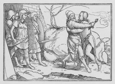 Amasa zostaje zabity przez Joaba, 2 Samuela XX, 10 autorstwa Hans after Holbein the Younger