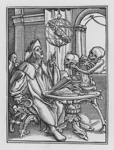Taniec śmierci Holbeina: astrolog autorstwa Hans after Holbein the Younger