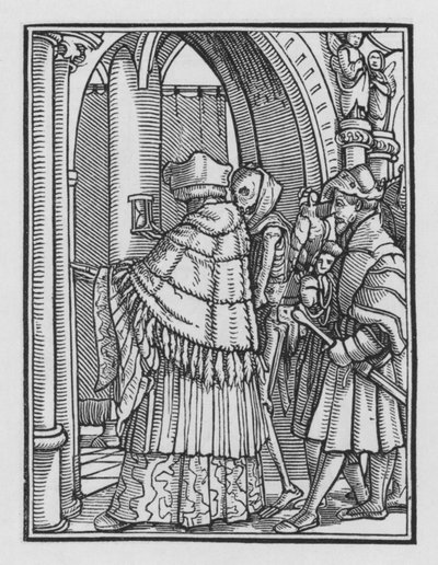 Taniec śmierci Holbeina: kanon autorstwa Hans after Holbein the Younger