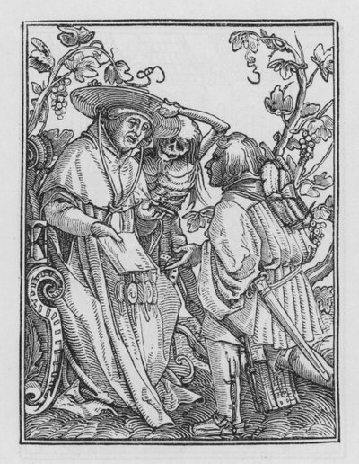 Taniec śmierci Holbeina: kardynał autorstwa Hans after Holbein the Younger