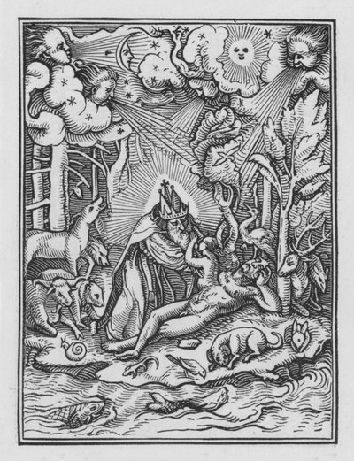 Taniec śmierci Holbeina: stworzenie autorstwa Hans after Holbein the Younger