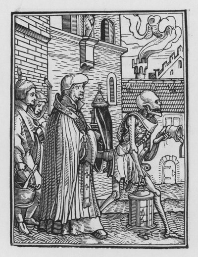 Taniec śmierci Holbeina: Kapłan autorstwa Hans after Holbein the Younger