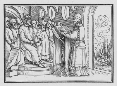 Jozjasz niszczy bałwochwalstwo, 2 królowie XXIII, 2 autorstwa Hans after Holbein the Younger