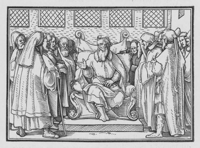 Genealogia Adama recytowana, 1 Kronik IX, 1 autorstwa Hans after Holbein the Younger