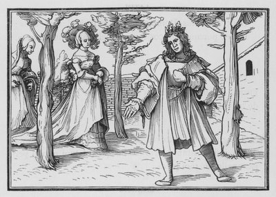 Miłość Kościoła do Chrystusa, Pieśń nad pieśniami I, 14 autorstwa Hans after Holbein the Younger