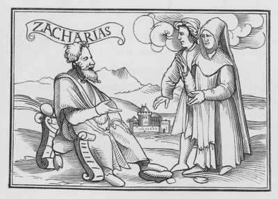 Zachariasz wzywa do pokuty, Zachariasz I, 3 autorstwa Hans after Holbein the Younger