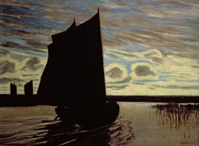 Barek na rzece Hamme autorstwa Hans am Ende