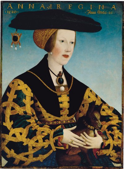 Portret królowej Anny Węgierskiej autorstwa Hans or Johan Maler
