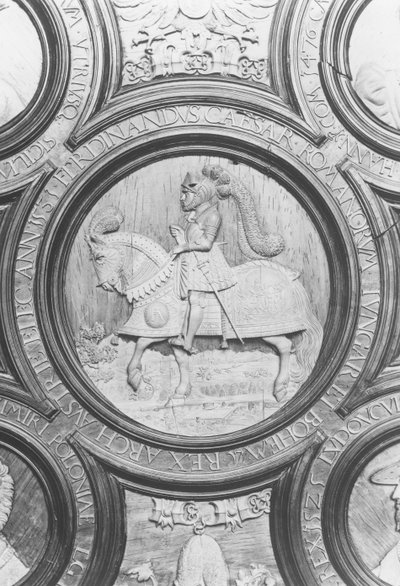 Ferdynand I Habsburg (drewno) autorstwa Hans, the younger Kels