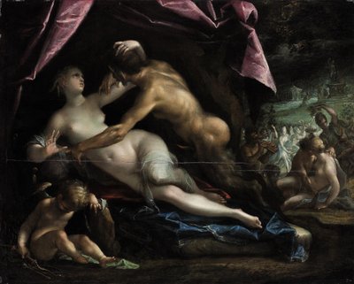 Pan i Selene autorstwa Hans von Aachen
