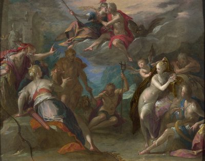 Zdumienie bogów () autorstwa Hans von Aachen