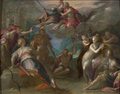 Zdumienie bogów, 1590s autorstwa Hans von Aachen