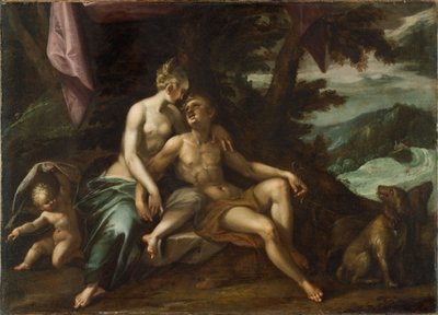 Wenus i Adonis autorstwa Hans von Aachen