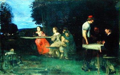 Scena rzymska, 1871 autorstwa Hans von Marées