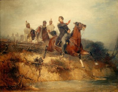 Scena z wojen o wolność autorstwa Hans von Marées