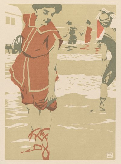 Kąpiących się, ok. 1900. autorstwa Hans von Newmann