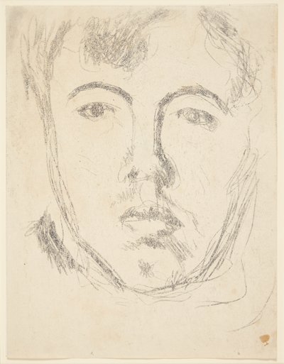 Autoportret. Głowa en face autorstwa Harald Giersing