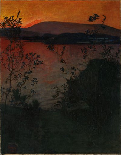 Blask wieczoru autorstwa Harald Oscar Sohlberg
